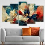 5MDF4598_60100 (100 x 60) Multicolor Decorative MDF Painting (5 Pieces)