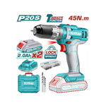 Total alati Akumulatorska udarna bušilica Li-ion 20v 2x2.0aj 45Nm