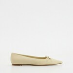Reserved - LADIES` BALLERINAS krem 100% LEATHER 191CQ-01X