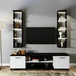 L512 BlackWhite TV Stand