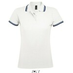 Sols Pasadena Zenska majica sa kragnom vel M White Navy 00578
