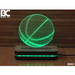 Bez brenda 3D dekorativna lampa B003 plava BLACK CUT