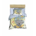 PH167 BluewhiteYellow Baby Quilt Cover Set