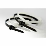 PVC vezice 2,5mm x 100mm bela, 100 kom