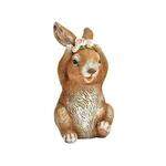 DekorDom Uskršnja dekoracija Bunny with wreath 13cm 10035517