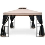 Paviljon Gazebo Sa Komarnicima Zavesama Fieldmann 3 x 3 m