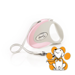 Flexi Style Povodac Sa Trakom i Regulacijom Za Pse Do 12kg, 3m, Roze