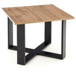 Cross stocic 67x67x55 cm natur (wotan hrast)/crni