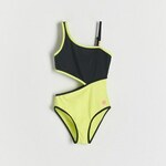 Reserved - Jednodelni kupaći sa izrezom žuto zeleno 85% POLYESTER, 15% ELASTANE 696EB-71X