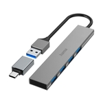 USB Hub 4 porta, USB 3.2, 5 Gbit/s+ USB-C adapter ultra tanak