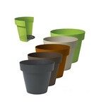 GARDINO-SAKSIJA MELROSE OKRUGLA 30CM-10L ANTRACIT