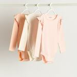 Reserved - BABIES` BODY SUIT krem 95% COTTON, 5% ELASTANE 4526S-01X