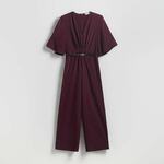 Reserved - Kratki kombinezon s kaišem burgundy 100% POLYESTER 262FH-53X