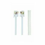 TC4P4CS-2M-W Gembird Telefonski kabl spiralni za slusalicu, RJ10 (4P4C), 2m, white