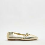 Reserved - LADIES` BALLERINAS zlatni 100% POLYURETHANE 184CQ-GLD