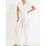 Sinsay - Kombinezon sa viskozom - belo belo SS 2025 333EM-00X