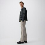 Reserved - Straight pantalone od mešavine viskoze svetlo siva 50% COTTON, 50% VISCOSE 2771C-09X