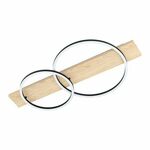 Eglo Boyal spot/2, led, 2x12w, 2x1700lm, crna/bela/smeđa/drvo