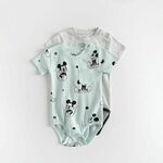 Reserved - Pakovanje od 2 pamučna bodija Mickey Mouse bledoplavo 100% COTTON 998BE-05X