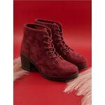 Sinsay - Gležnjače na pertlanje - maroon maroon AW 2024 666AZ-83X