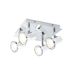 Rabalux Steve spotLEDGU10 4x4,5Ww.bulb,wh/chIP44 Kupatilska rasveta