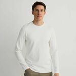 Reserved - Regular fit pamučna dukserica belo 96% COTTON, 4% ELASTANE 126EG-00X