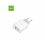 GOLF GF-U15 PD+QC 20W Kućni punjač usb beli