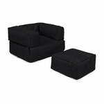 Kids Single Seat Pouffe - Black Black Garden Bean Bag