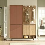 OS1-SK OakTile Red Hall Stand