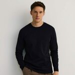 Reserved - Regular fit pamučna dukserica mornarsko 96% COTTON, 4% ELASTANE 126EG-59X