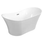 Samosto?eca kada Amber 170x80 sa klik-klak sifonom i pravougaonim prelivom Slim hrom
