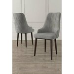 HANAH HOME Set 2 stolice Trex Grey Brown