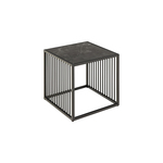 Strington klub sto 40x40x40 cm crni mermer / metal