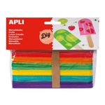 Apli Drveni štapici-džambo šareni 40 kom/pak