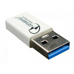 CCP-USB3-AMCM-0M** Gembird USB 3.1 AM to Type-C female adapter cable, White (71)