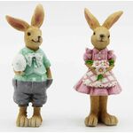 Viter Uskršnja figura zečica sa cvećem/ zeka sa jajetom 13cm 465014
