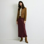 Reserved - Satenska midi suknja bordo 100% VISCOSE 996EV-83X