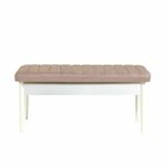 Vina Bench White, Stone WhiteStone Bench