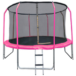 Trambolina sa merdevinama Comfort 366x250cm rozi