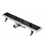 Linearni odvod Black Glass Inox 600