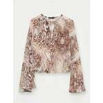 Bluza s životinjskim printom bež SS 2025 405GG