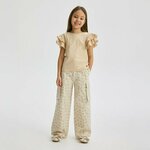 Reserved - GIRLS` BLOUSE bež 95% COTTON, 5% ELASTANE 673DM-08X