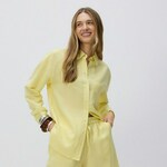 Reserved - LADIES` SHIRT žuto 55% LINEN, 45% VISCOSE VL621-11X