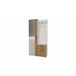 Rio predsoblje 97x30x195 cm wotan hrast / bela