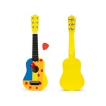 Ecotoys Drvena gitara za decu sa metalnim žicama cube