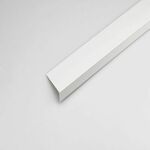 Ugao PVC bijeli, saten 40x10x1000
