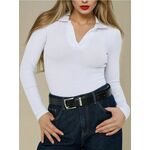 Sinsay - Bodi dugih rukava - belo belo SS 2025 188AI-00X