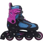 ACTION Roleri PW126B-10 crno tirkiz ljubičasta PVC šina M(37-40) ACTION