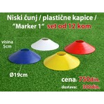 Niski cunj plasticne kapice markeri kape set 12kom
