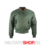 Zelena MA1 Bomber Jakna Kombat UK